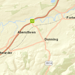 Roman Road, Auchterarder, Perth and Kinross  Street Map