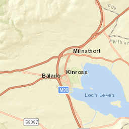 B9097, Kinross, Perth and Kinross KY13, UK Street Map