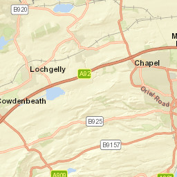 A92, Lochgelly, Fife KY5, UK Street Map