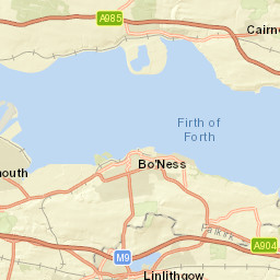 A985, Fife, UK Street Map