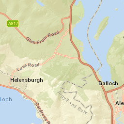 A818, Helensburgh, Argyll and Bute G84 9EE Street Map