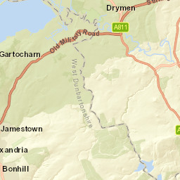 Auchincarroch Road, Alexandria, West Dunbartonshire Street Map