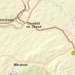 68, Cornhill-on-Tweed, Northumberland TD12 Street Map