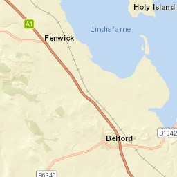 Crooked Loaning, Berwick-upon-Tweed, Northumberland TD15 Street Map