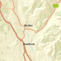 B7076, Moffat, Dumfries and Galloway DG10 Street Map