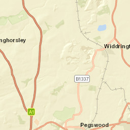 A1, Morpeth, Northumberland NE61, UK Street Map