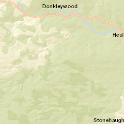 Pennine Way, Northumberland National Park Street Map