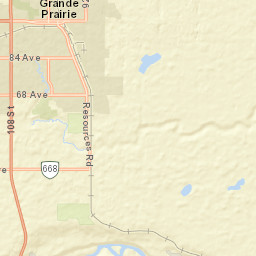 100 Street, Grande Prairie, AB T8V 0R9 Street Map