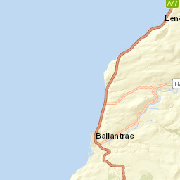 A77, Girvan, South Ayrshire KA26, UK Street Map