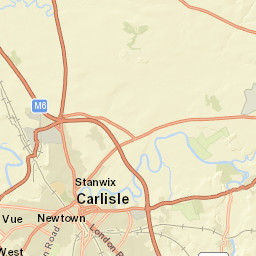 M6, Carlisle, Cumbria CA6, UK Street Map