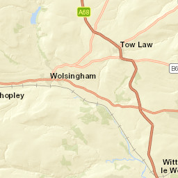 Howlea Lane, Bishop Auckland, County Durham  Street Map