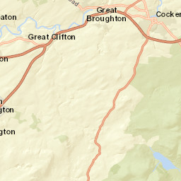 Grange Lane, Cockermouth, Cumbria  Street Map