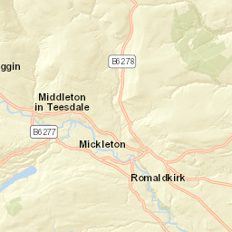 Bail Hill Road, Barnard Castle, County Durham Street Map