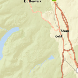 Wet Sleddale, Shap, Penrith, Cumbria CA10 Street Map