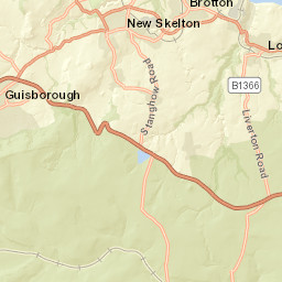 North York Moors National Park, A171, Saltburn-by-the-Sea, Re Street Map