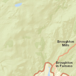 Walna Scar Road, Lake District National Park Street Map