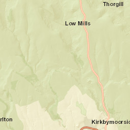 Hollins Lane, North York Moors National Park Street Map