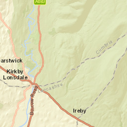 Turbary Road, Yorkshire Dales National Park Street Map