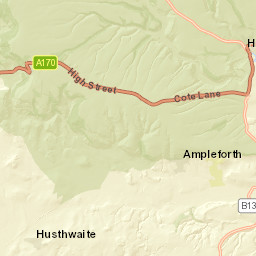 Rievaulx Bank, North York Moors National Park, York, North Yo Street Map