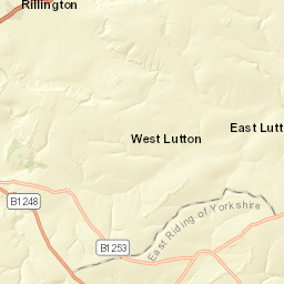 B1253, Driffield, East Riding of Yorkshire Street Map