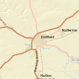 Lower Garth, Cowlam, Driffield, North Humberside Street Map