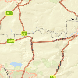 Harrogate Rd, Leeds LS17, UK Street Map