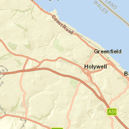B5123, Holywell, Flintshire CH8, UK Street Map