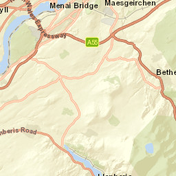 A4086, Llanberis, Gwynedd LL55, UK Street Map