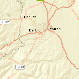 Whitchurch Rd, Denbigh, Denbighshire LL16, UK Street Map