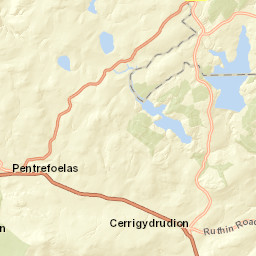 A543, Denbigh, Conwy LL16, UK Street Map