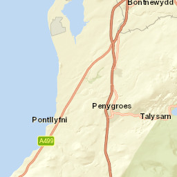 A487, Caernarfon, Gwynedd LL54, UK Street Map