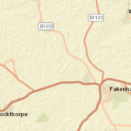Fakenham, Norfolk NR21, UK Street Map