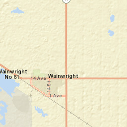 Alberta 14, Wainwright, AB T9W 1A8 Street Map