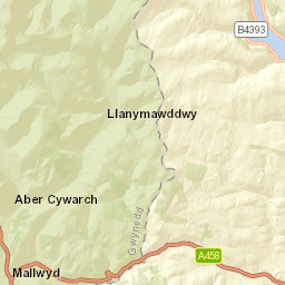 A470, Snowdonia National Park, Machynlleth Street Map
