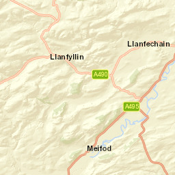 Cae-Boncyn Lane, Llanfyllin, Powys SY22 Street Map