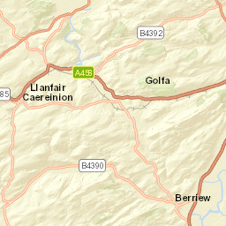 B4392, Guilsfield, Welshpool, Powys SY21 Street Map