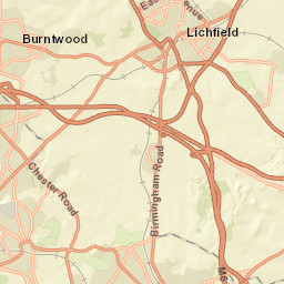 Lichfield, Staffordshire WS13 7LD, UK Street Map