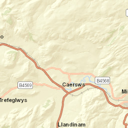 13 Green Acres, Bwlch-y-ffridd, Newtown Street Map