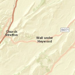 B4371, Much Wenlock, Shropshire TF13 Street Map