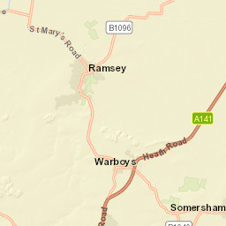 Mill Road, Huntingdon, Cambridgeshire PE28 Street Map