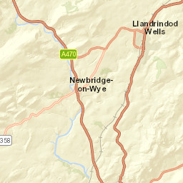 Cefnllys Lane, Llandrindod Wells, Powys LD1 Street Map