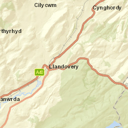40 High Street, Llandovery, Carmarthenshire Street Map