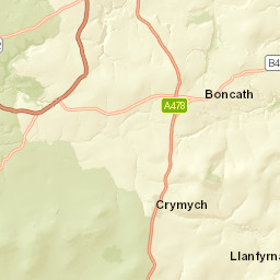 4 Maesmyrnach, Llanfyrnach, Pembrokeshire Street Map