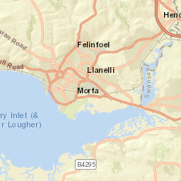Church Street, Llanelli, Carmarthenshire Street Map