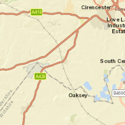 47 Mill Lane, Somerford Keynes, Cirencester Street Map