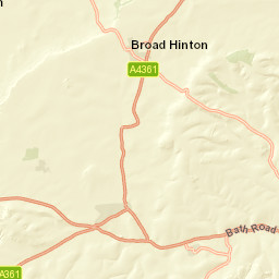 Avebury, o/s Red Lion, Marlborough, Wiltshire Street Map