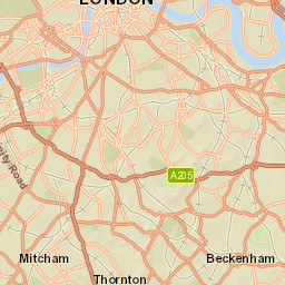 Westminster Bridge Road, London Street Map