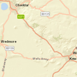 Cliff Road, Somerset, UK Street Map