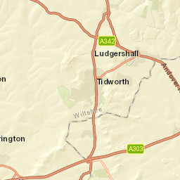 A342, Marlborough, Wiltshire SN8, UK Street Map