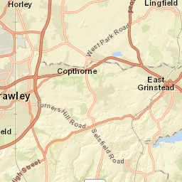 West Hoathly Road, East Grinstead, West Sussex Street Map